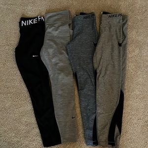 Nike pro leggings -all size Large
